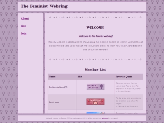 webring screenshot