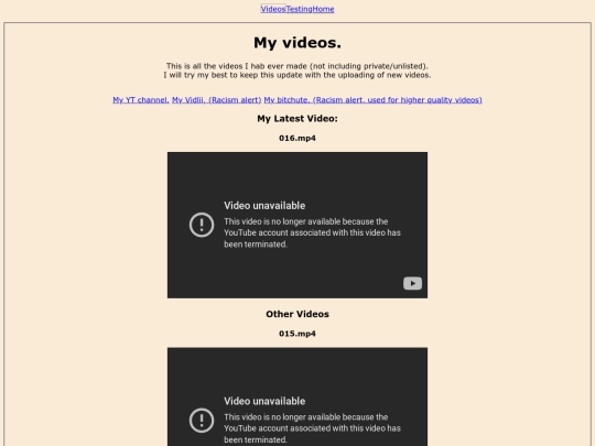 Videos screenshot