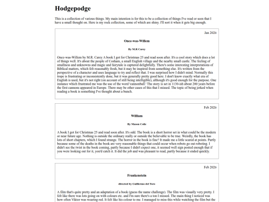 hodgepodge screenshot