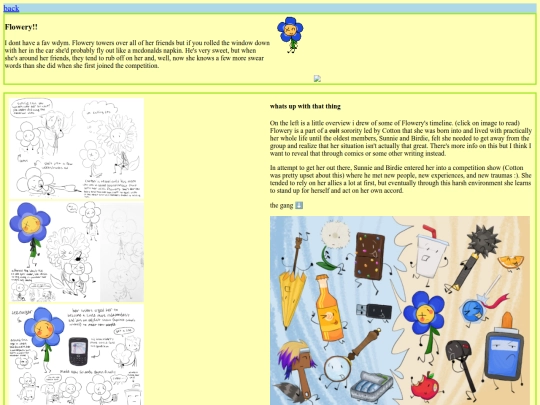websitey/flowery screenshot