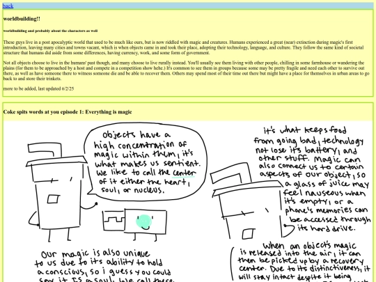 websitey/worldbuilding screenshot