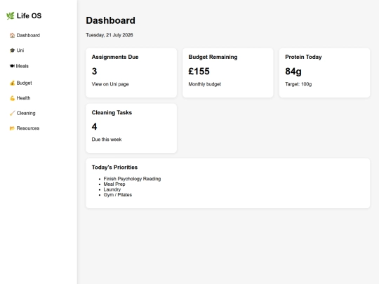 index screenshot