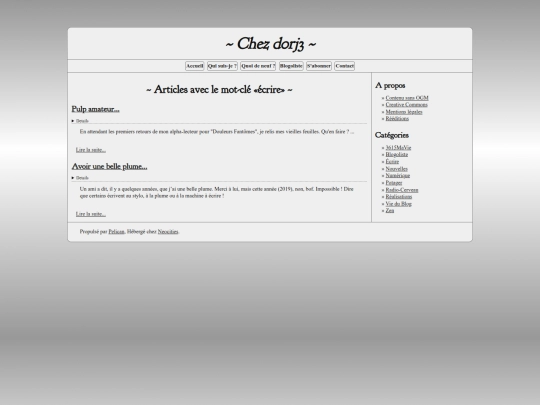 tag/ecrire screenshot