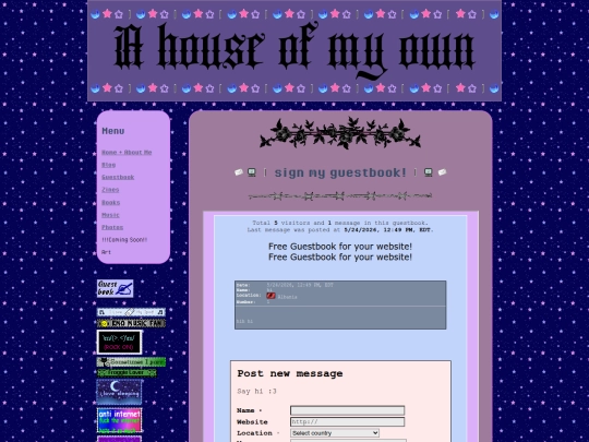 guestbook screenshot