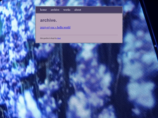 archive screenshot