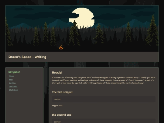 writing screenshot