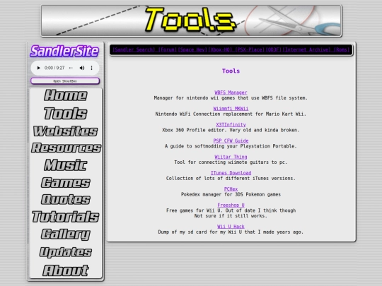 SandlerSite/Tools screenshot