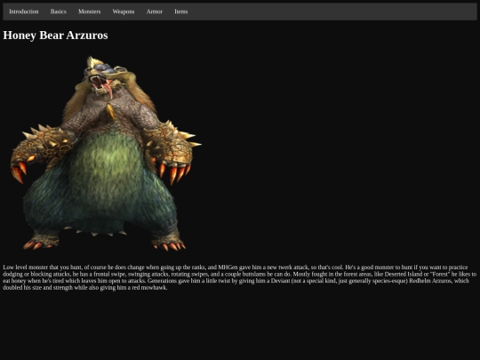 Arzuros screenshot