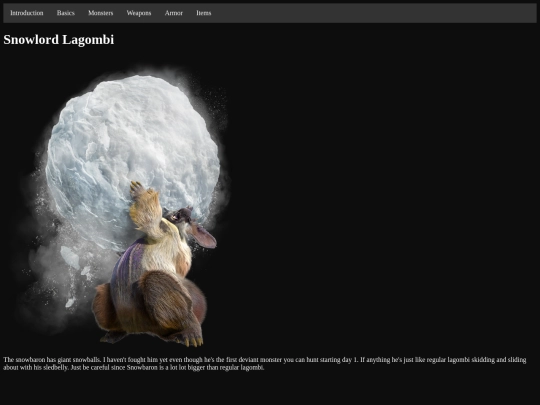 SnowbaronLagombi screenshot