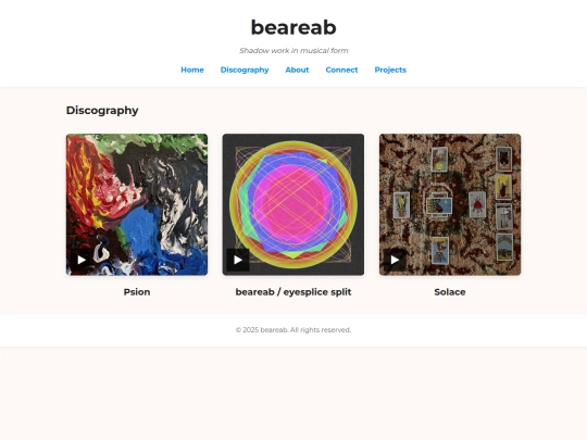 discography screenshot