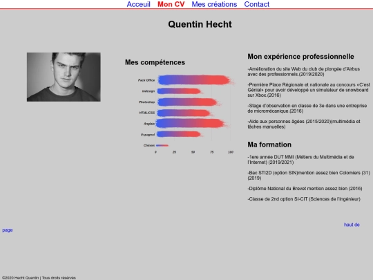 Mon CV screenshot