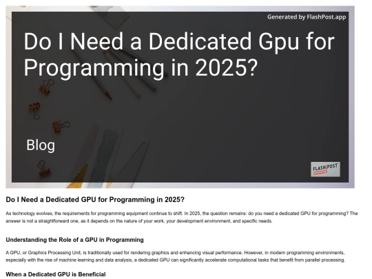 do-i-need-a-dedicated-gpu-for-programming-in-2025 screenshot