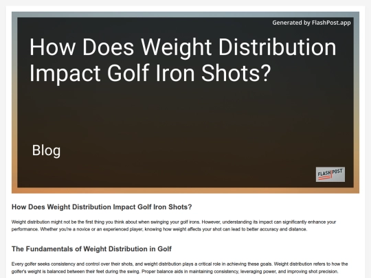 how-does-weight-distribution-impact-golf-iron-shots screenshot