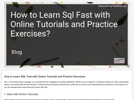 how-to-learn-sql-fast-with-online-tutorials-and-practice-exercises screenshot