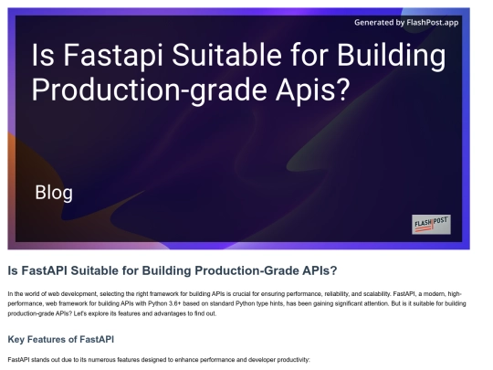 is-fastapi-suitable-for-building-production-grade-apis screenshot