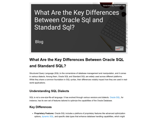 what-are-the-key-differences-between-oracle-sql-and-standard-sql screenshot