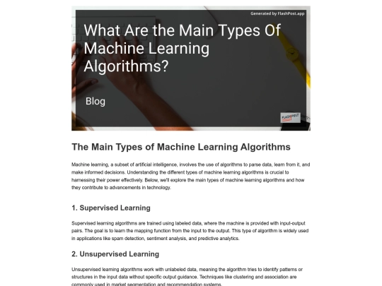 what-are-the-main-types-of-machine-learning-algorithms screenshot