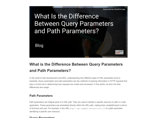 what-is-the-difference-between-query-parameters-and-path-parameters screenshot