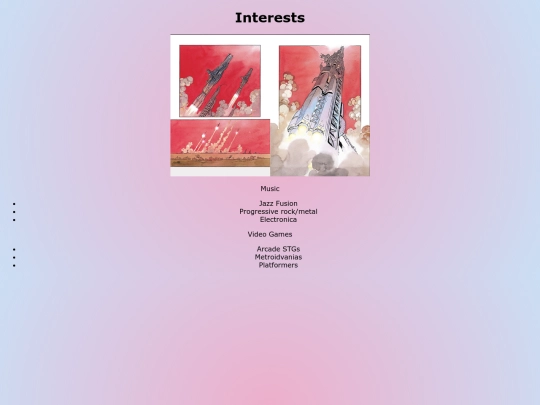 interests screenshot