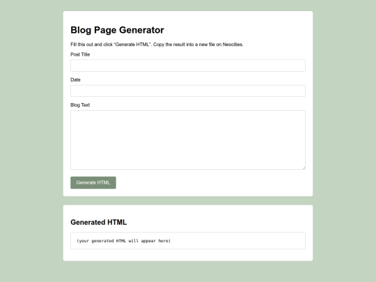 generator screenshot