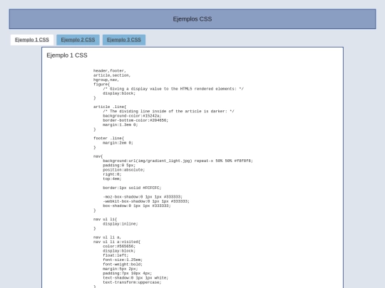 ejemplosCSS screenshot
