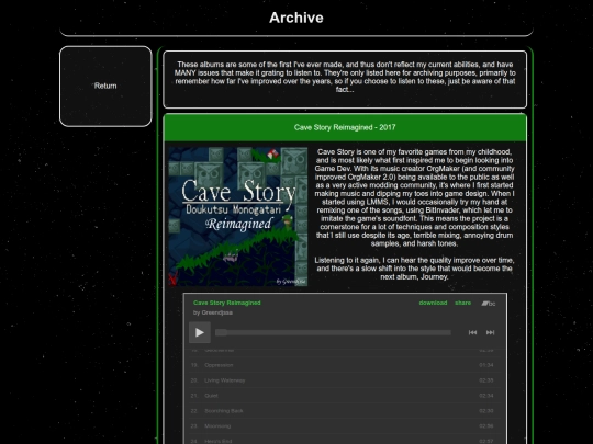 archive screenshot
