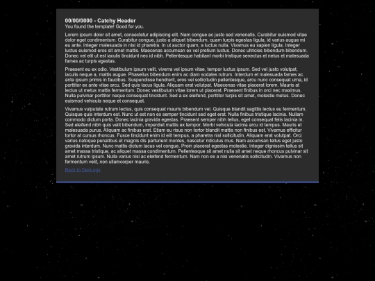 devlog-posts/template screenshot