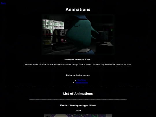 Pages/animations screenshot