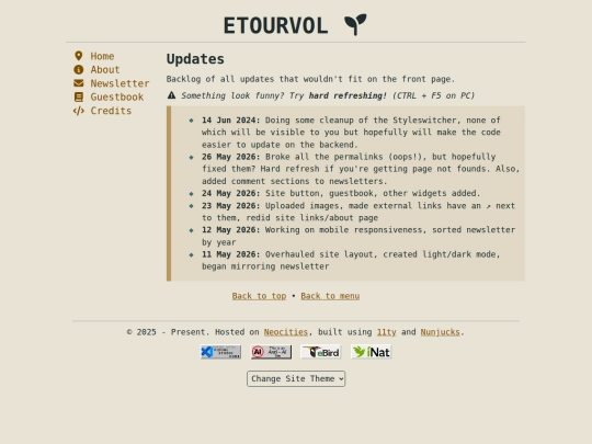 updates screenshot