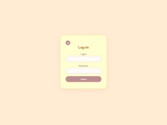login screenshot
