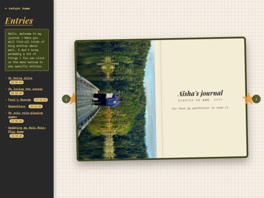 journal screenshot