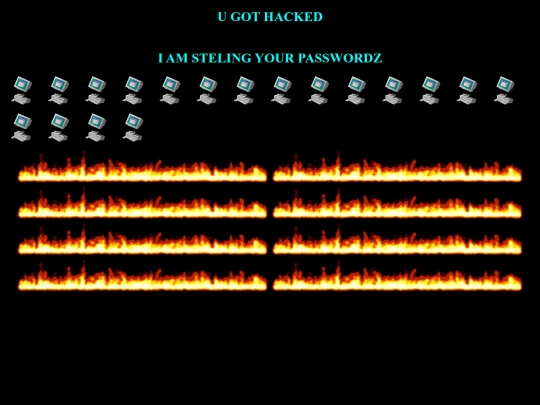 hacked screenshot