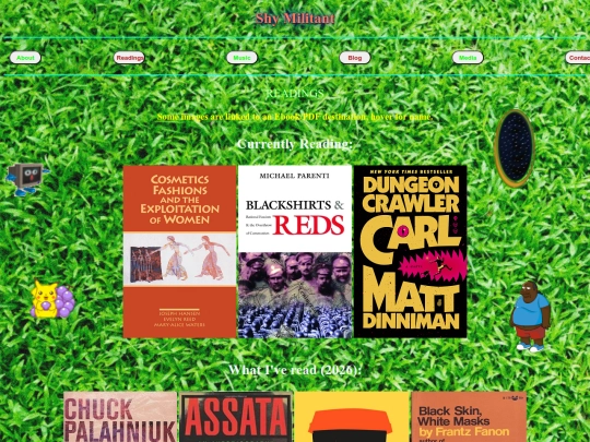 readings screenshot