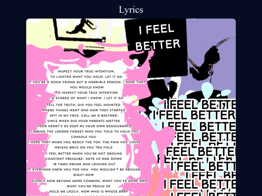 lyrics screenshot