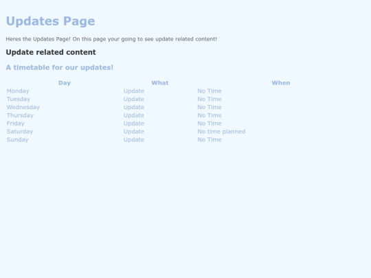 updates screenshot
