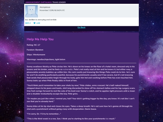 Fic/Bandom/help_me screenshot