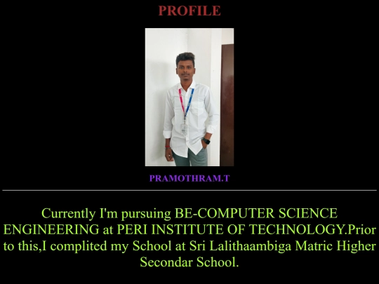 profile screenshot