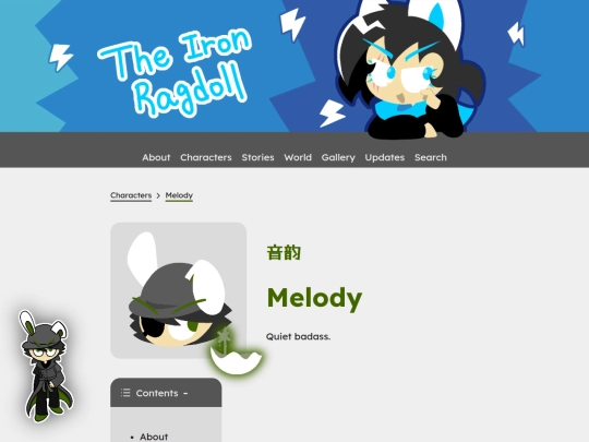 characters/melody screenshot