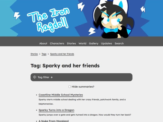 stories/tag/sparky-and-her-friends screenshot