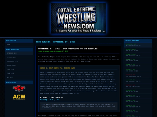 TEWNews/tewn111701velocity screenshot