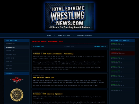 TEWNews/tewn2001november screenshot