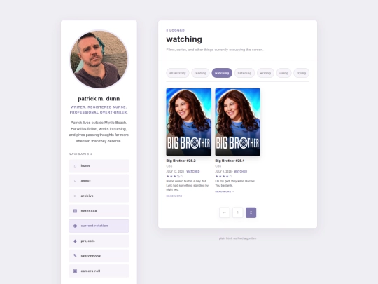 tracker/watching/page/2 screenshot