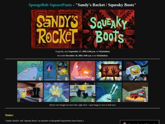 2003-12-20 Sandys Rocket screenshot