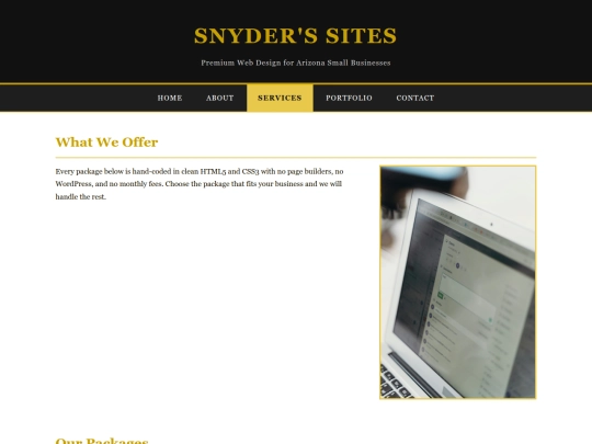 services screenshot