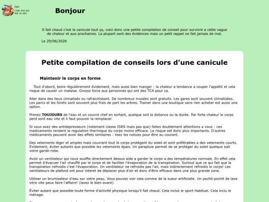 Canicule screenshot