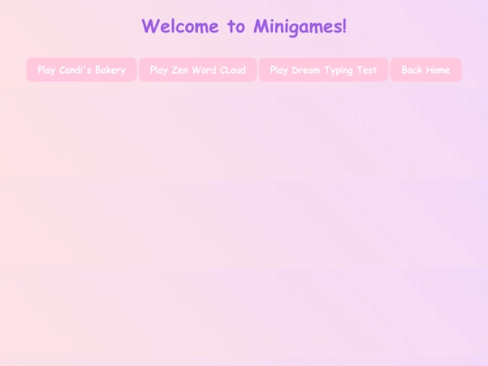 Minigames screenshot