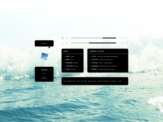 Zabe/aboutme screenshot