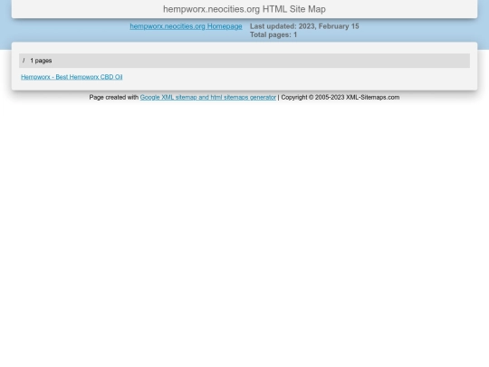 sitemap screenshot