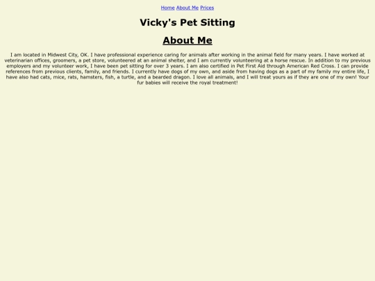 AboutMe screenshot
