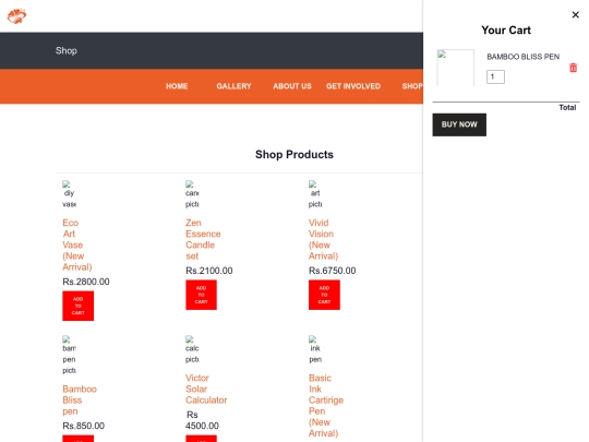 Home/AddToCart screenshot